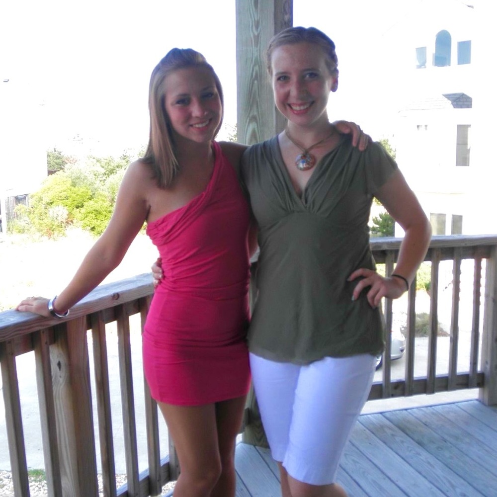 One-shouldered Hot Pink Dress